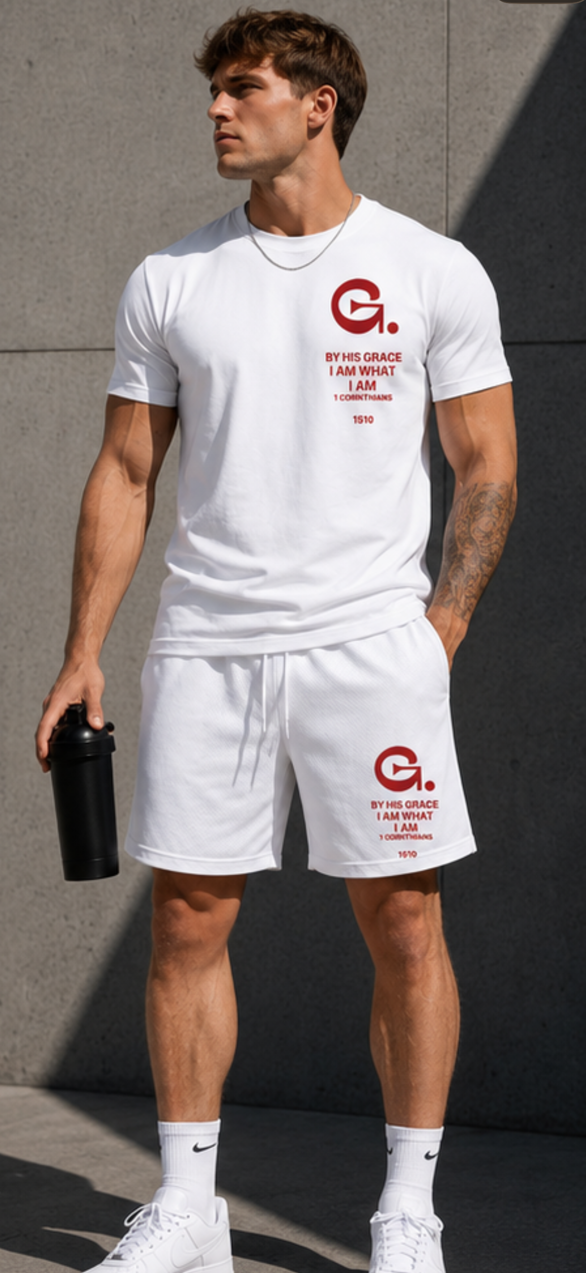 1 Corinthians 15:10 Summer Short Set